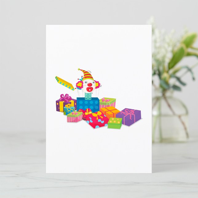 Convite Palhaço Em Uma Caixa (Criador carregado)