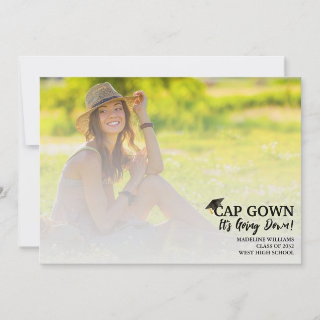 Convite Palhaço simples de Boné Está diminuindo o lançamen (Frente)