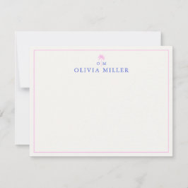 Convite Palm, Social Club aesthetic, note card