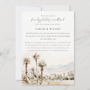 Convite Palm Springs Califórnia Paisagem Pós Casamento