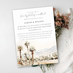 Convite Palm Springs Califórnia Paisagem Pós Casamento