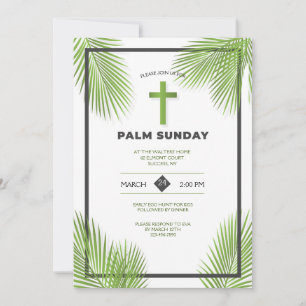 Convite Palm Sunday Frame