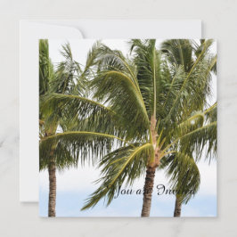 Convite Palm Trees Tropical Kauai Birthday