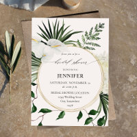Palma Tropical e Chá de panela Floral Branco