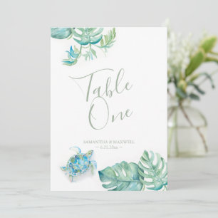 Convite Palma Tropical Sai da Mesa de Casamento