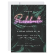 Palmas Tropicais Luxuosas | Luzes Neon Despedida d