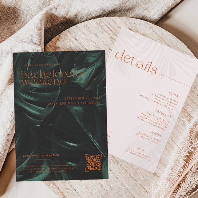 Convite Palmas Tropicais Retroativas | Fim de Semana de Ba (Criador carregado)