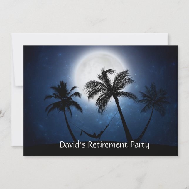 Convite Palmeiras à luz do luar (Frente)
