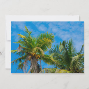 Convite Palmeiras Tropicais e Cocos