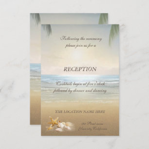 Convite Palms Sunset Beach Reception