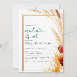 Convite Pampas Autumn Beige Chá de panela