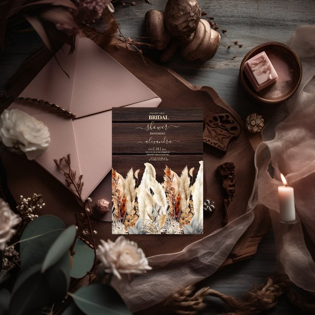 Convite Pampas de Grama de Cachura de Queda (Criador carregado)