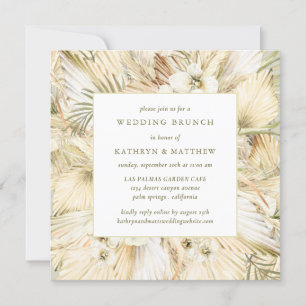 Convite Pampas Grass Boho Posto Floral Brunch