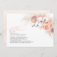 Pampas Grass Pink Hello Baby Chá