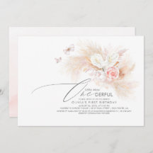 Pampas Grass Pink Menina Maravilhosa Aniversário