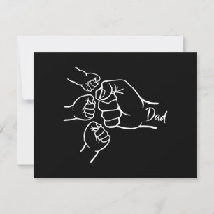 Convite Pancada De Punho Pai De Três Pai De 3 Papai Feliz