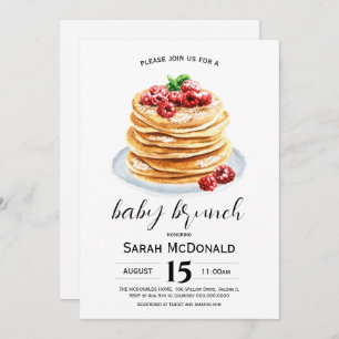 Convite Pancake Baby Brunch