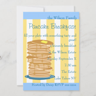 Convite Pancake Breakfast