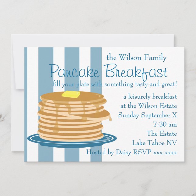Convite Pancake Breakfast (Frente)