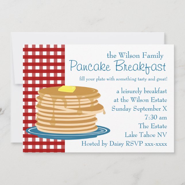 Convite Pancake Breakfast (Frente)