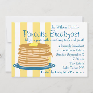 Convite Pancake Breakfast