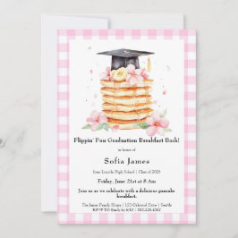 Convite Pancake Graduation Breakfast Celebration