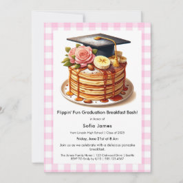 Convite Pancake Graduation Breakfast Celebration