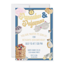 Pancake & Pajamas Slumber Party Sleepover Aniversá