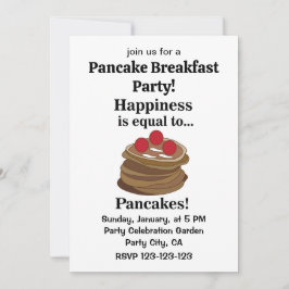 Convite Pancakes Breakfast Party