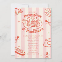 Pancakes Pacifier Doodle Girl Chá de fraldas Brunc