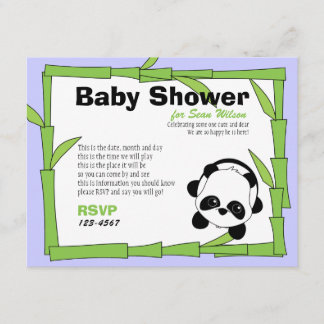 Convite Panda-Boo