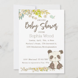 Convite Panda Invitation