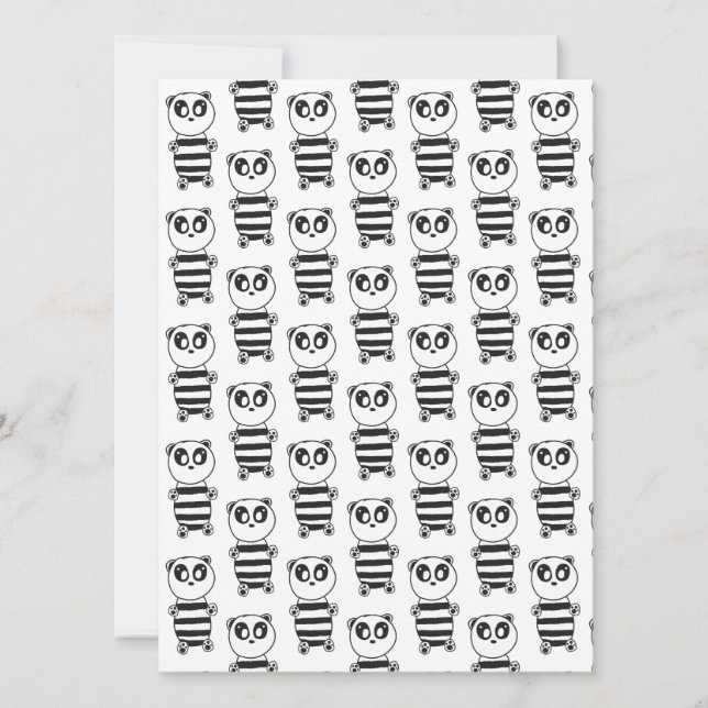 Convite Panda Kids (Frente)