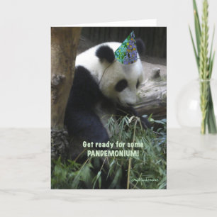 Convite Panda pandemonium birthday party invitation!