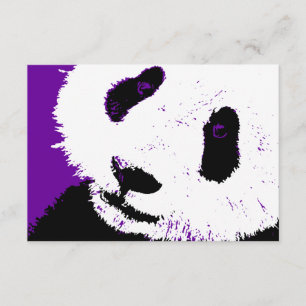 Convite panda roxa