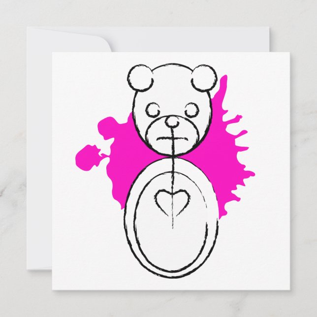 Convite panda splatz (Frente)
