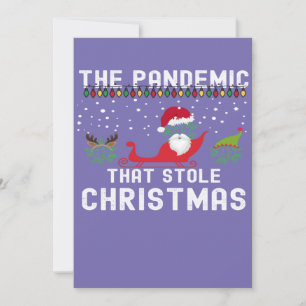 Convite Pandemia Que Roubou O Natal 2022 Xmas Feio e Brega