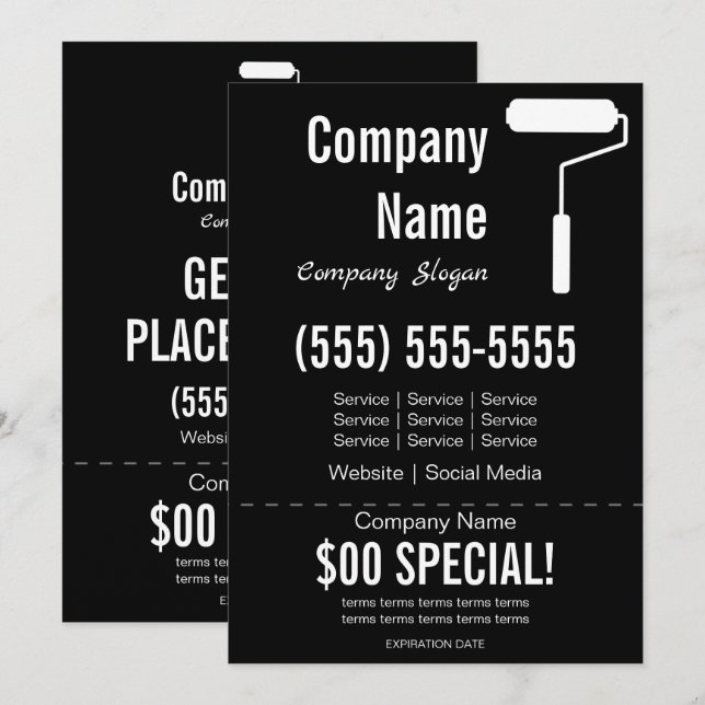 Convite Panflet Painter 5x7 (Frente/Verso)