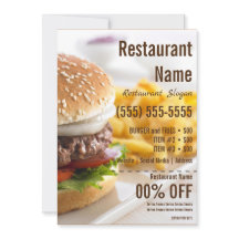 Panfleto Burger 5x7