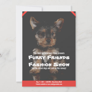 Convite Panfleto de Feira de Animais de Estimação Editável