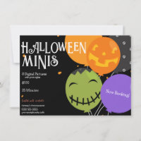 Panfleto de Fotografias de Halloween Minis