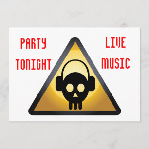 Convite Panfleto do DJ