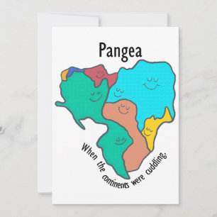 Convite Pangea Continents Cuddling Multicolor