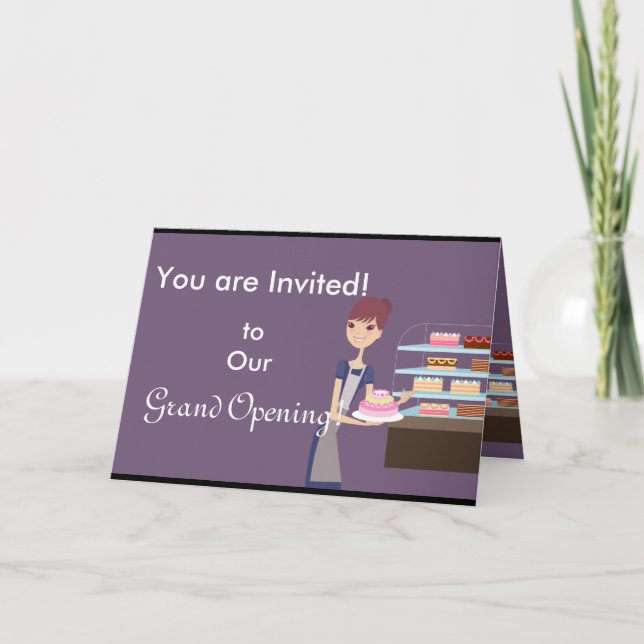 Convite Panificação/Produtos de pastelaria Compro 4 Design (Frente)