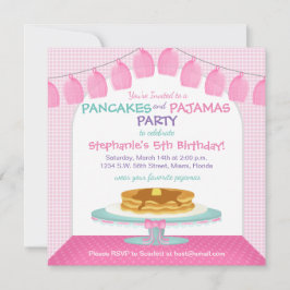 Convite Panquecas e pijamas