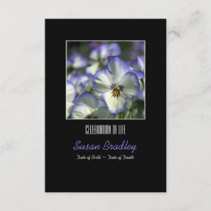 Convite Pansies 2 Celebração do Serviço de Memória da 