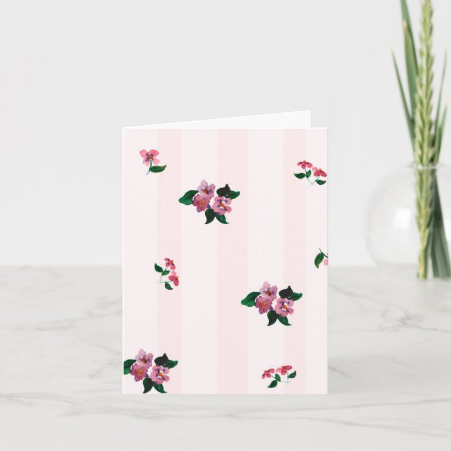 Convite Pansies bonito (Frente)