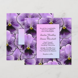 Convite Pansy Weding Roxo