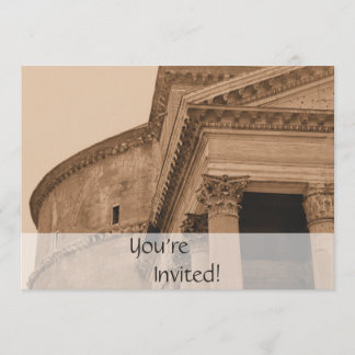 Convite Panteão Roma Personalizado| Janto italiano