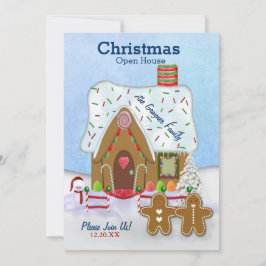 Convite Pão de Natal Abrir Casa Convidar